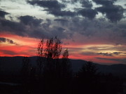 Couché soleil sur le chemin des Fonts